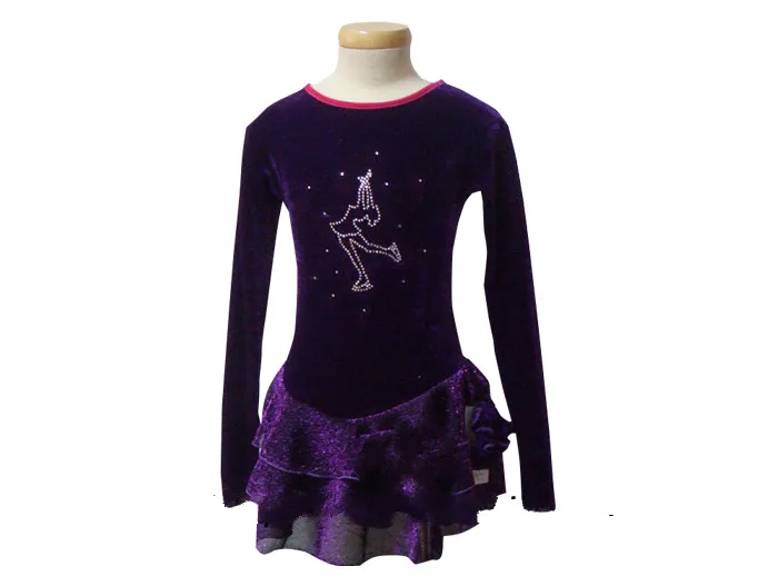 Custom  Figure Ice Skating Dresses Adult With Spandex Graceful New Brand Ice Skating Competition Dress DR2616