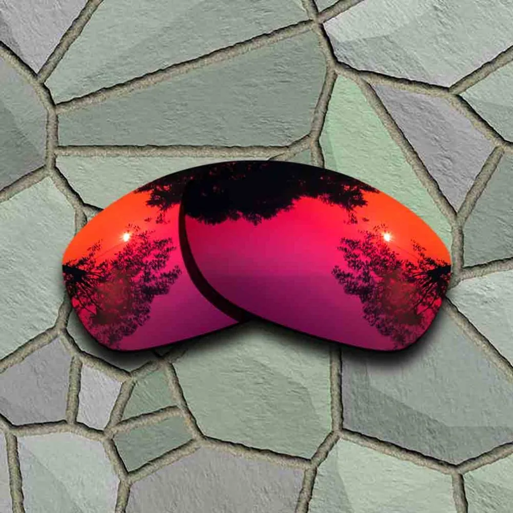 Violet Blue&Violet Red Sunglasses Polarized Replacement Lenses for Oakley Pit Bull