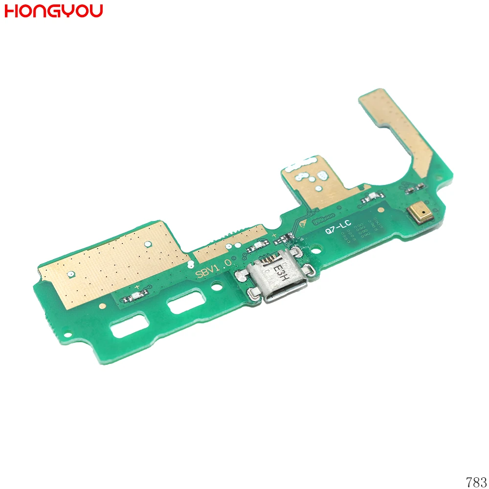 Port ładowania USB stacja dokująca do wtyczki łącze typu Jack ładowania giętki kabel do płytki drukowanej z mikrofonem dla ZTE Blade S6Lux Q7