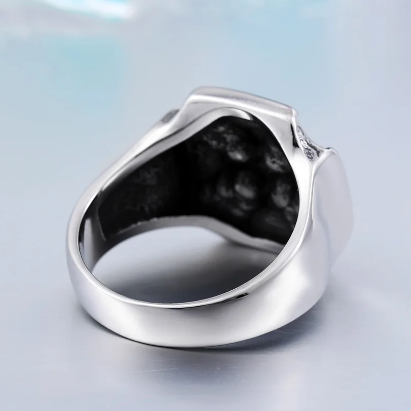 Punk Cruz Único Varón de Moda Estupendo de La Calidad del Hombre Fresco de Alta Pulido Anillo de La Personalidad Para El Muchacho BR8-188