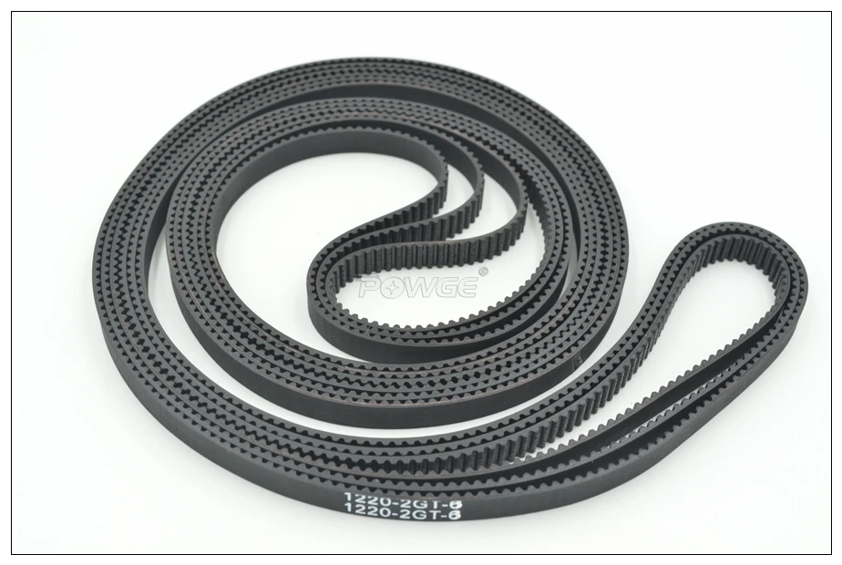 POWGE Pitch Length 1040 1100 1110 1136 1140 1164 1180 1210 1220 1240 1250 2GT Timing Belt W=6/9mm GT2 Synchronous Belt 1100-2GT