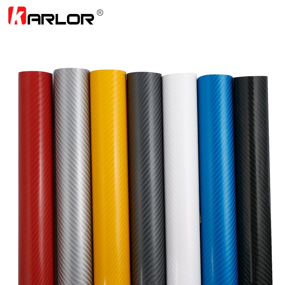 200mm x 1520mm 4D Carbon Fiber Glossy Vinyl Wrap Sheet Film Motorcycle Automobiles Car Accessories Decoration Bubble Air Free