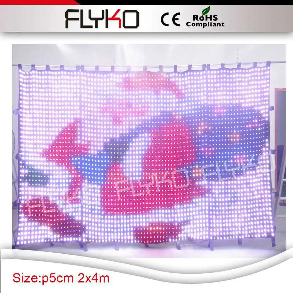 soft led video curtain/led light background/stage background decoration