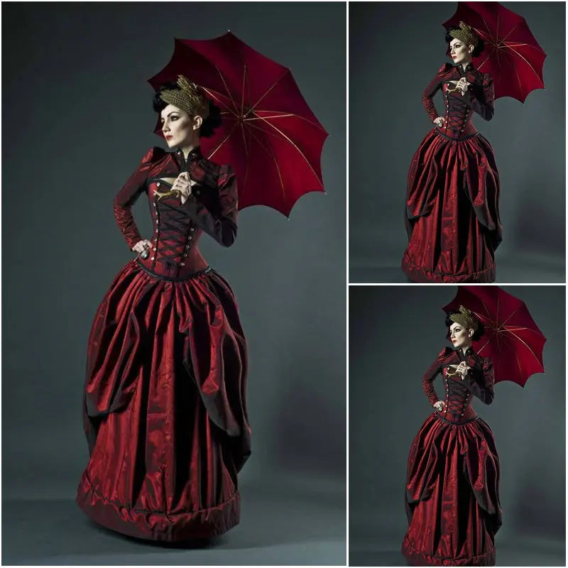 

18 Century Civil War Southern Belle Gown evening Dress/Victorian Lolita dresses/scarlett dress US6-26 SC-997