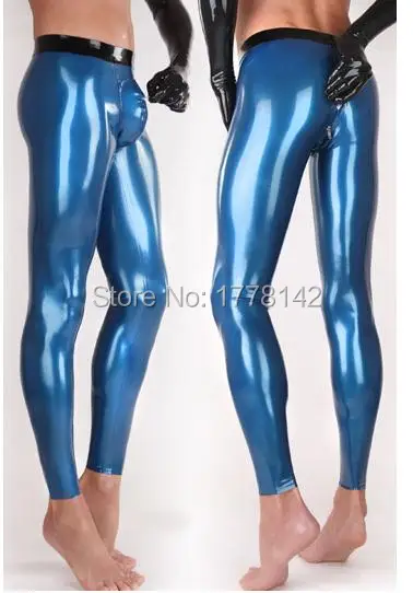 

Men's Latex Trousers Rubber Pantyhouse Rubber Panties Front Zipper Customized