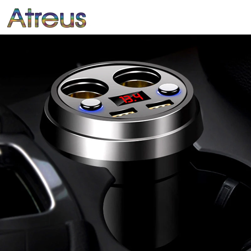 Atreus 3.1A Multi-function car charger Cigarette Lighter For BMW E60 Ford focus 2 Mazda 3 Volkswagen Polo Golf 4 Skoda octavia