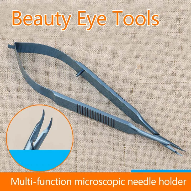 Multi-functional Microscopy Needle Clamps Surgical Ophthalmic Microsurgery High-quality Steel Titanium Material Fine Gripper Nee