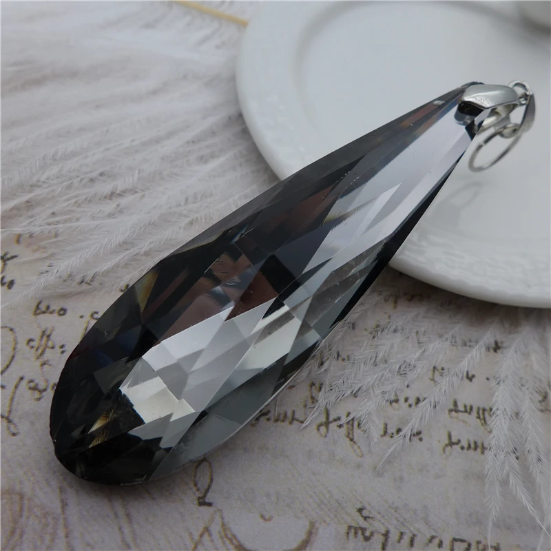 Crystal Pendants for Chandelier Lamp Curtain Prisms Accessories 6533 AB/Pink/Grey/Golden Glass 50/63/76/85mm Free Shipping