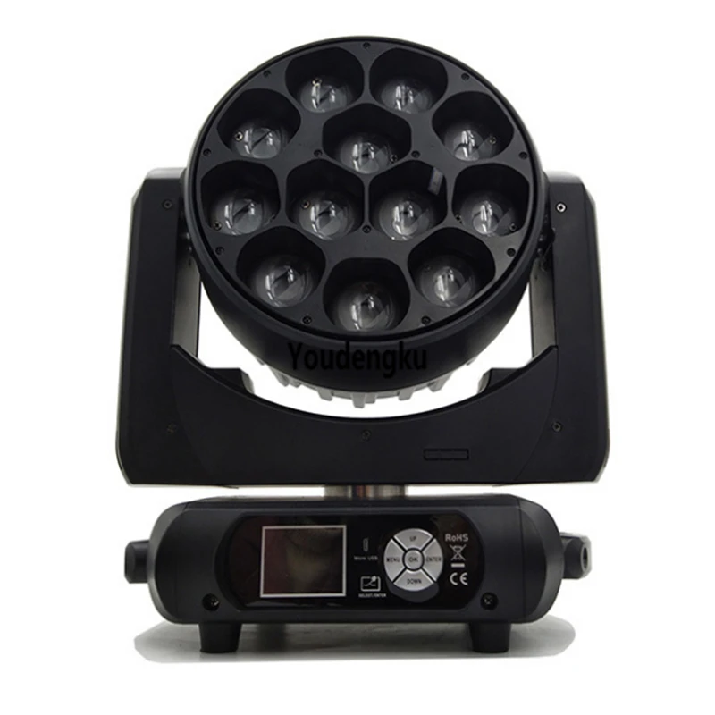 6 pcs New and popular big eye moving head 12*40w rgbw 4 in 1 beam moving head zoom led wash light