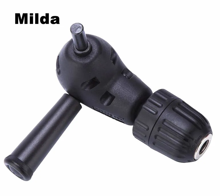 Milda-accesorios para herramientas eléctricas, cabezal de ángulo recto de 90 grados, broca eléctrica para brocas eléctricas