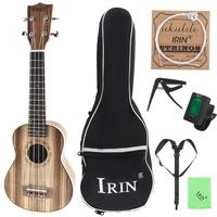 21 Inch Perfect Soprano Ukulele Zebra Wood 15 Fret Four Strings Guitar + Bag + Tuner + String + Strap + Cloth