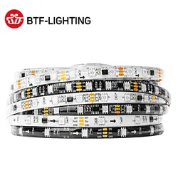 Bande Lumineuse LED WS2811, 5m, DC12V, Ultra Lumineuse, 402 Efficace, 5050 SMD, RGB, Haute Luminosité, Adressable, 30/48/60 Diodes/m, Blanc/Noir, PCB