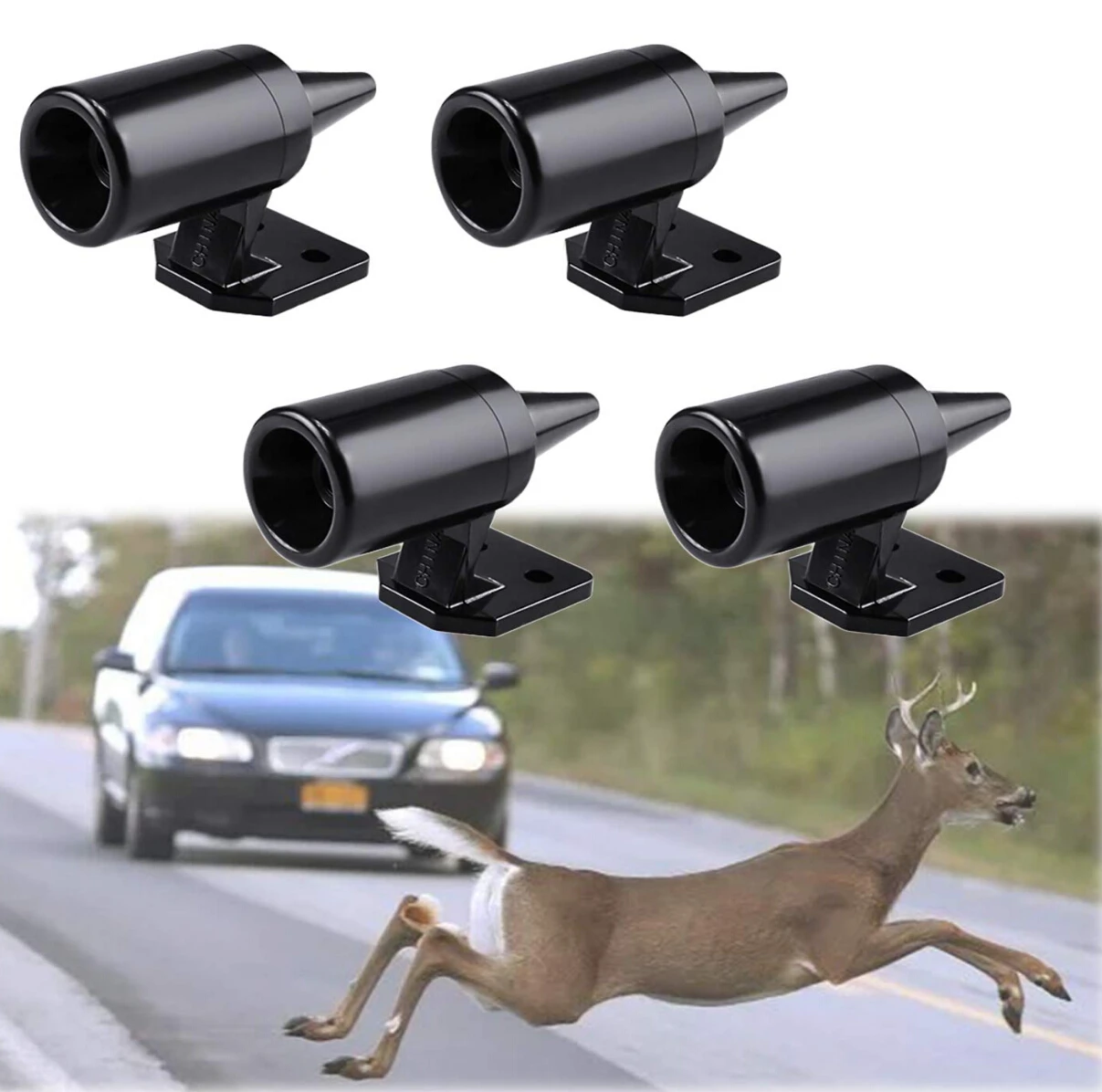 1pc Animal Deer Warning Alarm Bicycle Car for daihatsu terios ford mondeo ssangyong rexton corolla 2014 honda insight mk5