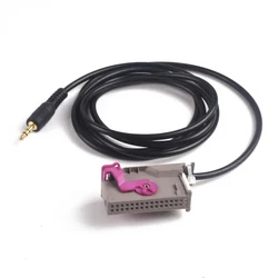 Car 3.5mm 32pin Audio Music AUX Cable Navigation Input RNSE RNS-E Adapter For Audi A3 A4 A6 A8 TT