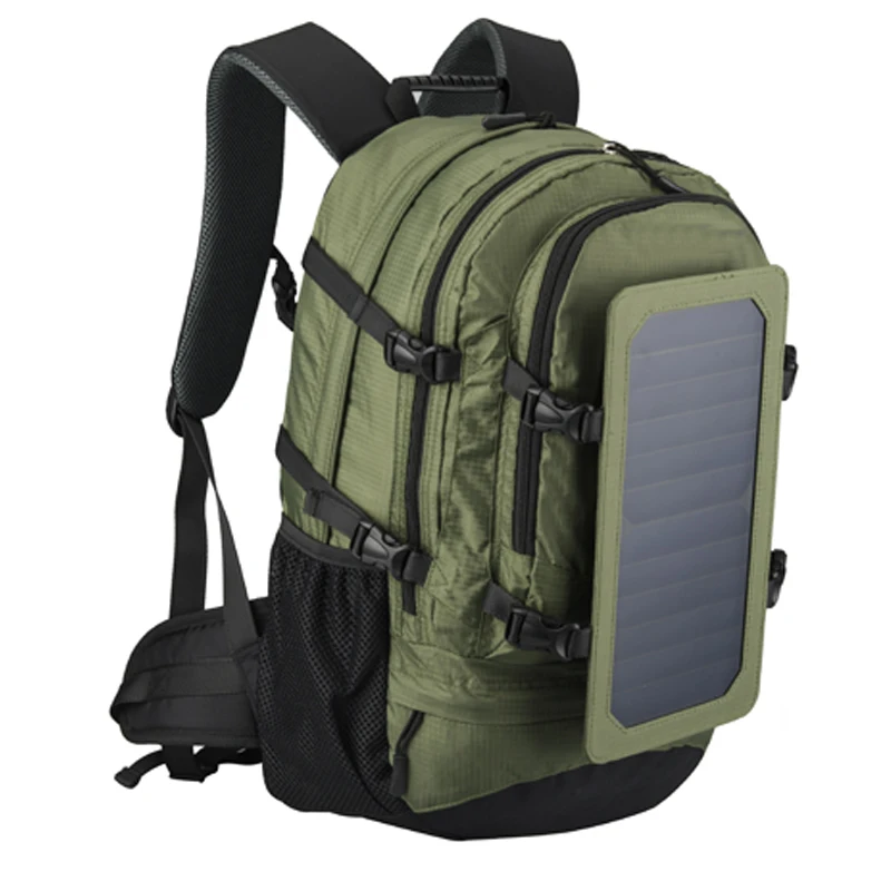 Solar Backpack for Men and Women, Polyester Travel Shoulder Bag, Cell Phone Charger\' Solar Bag, Sunpower Laptop Bag, 35L