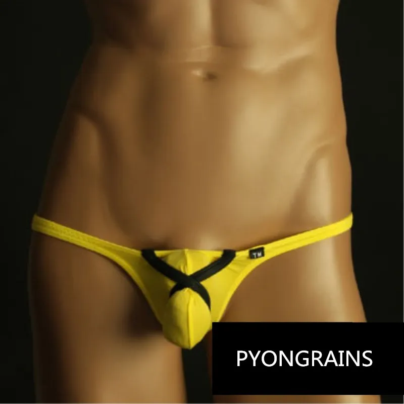 New 2015 Brand Men\'s Bulge Enhancing Sexy G Strings Thongs Gay Men Underwear Jockstrap Shorts Gay Underwear Shipping