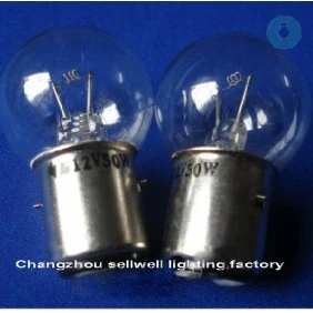 

Instrument Bulb 12V 50W BA20d/25 34X57 YQ12-50-1 A828 10pcs sellwell lighting