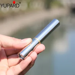 YUPARD Q5 LED mini Torch Light LED Flashlight  500Lms Stainless Shell  1-Mode multipurpose 10440/1*AAA Rechargeable waterproof