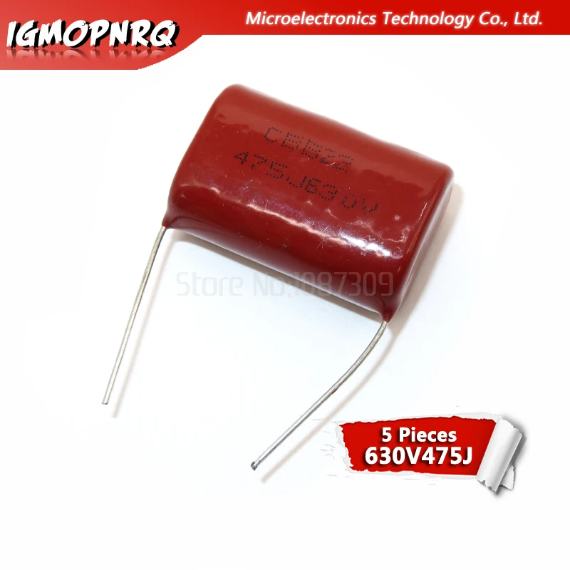 5PCS 630V475 4.7UF Pitch 30MM 630V 475 CBB Polypropylene film capacitor