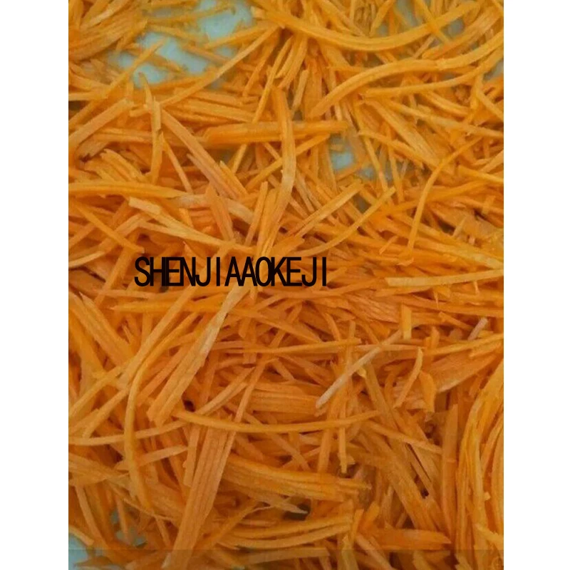 TJ-312A Vertikale edelstahl zerkleinern slicing maschine küche ausrüstung 220 V 750 W karotte hufeisen würfeln schneiden maschine 1 pc