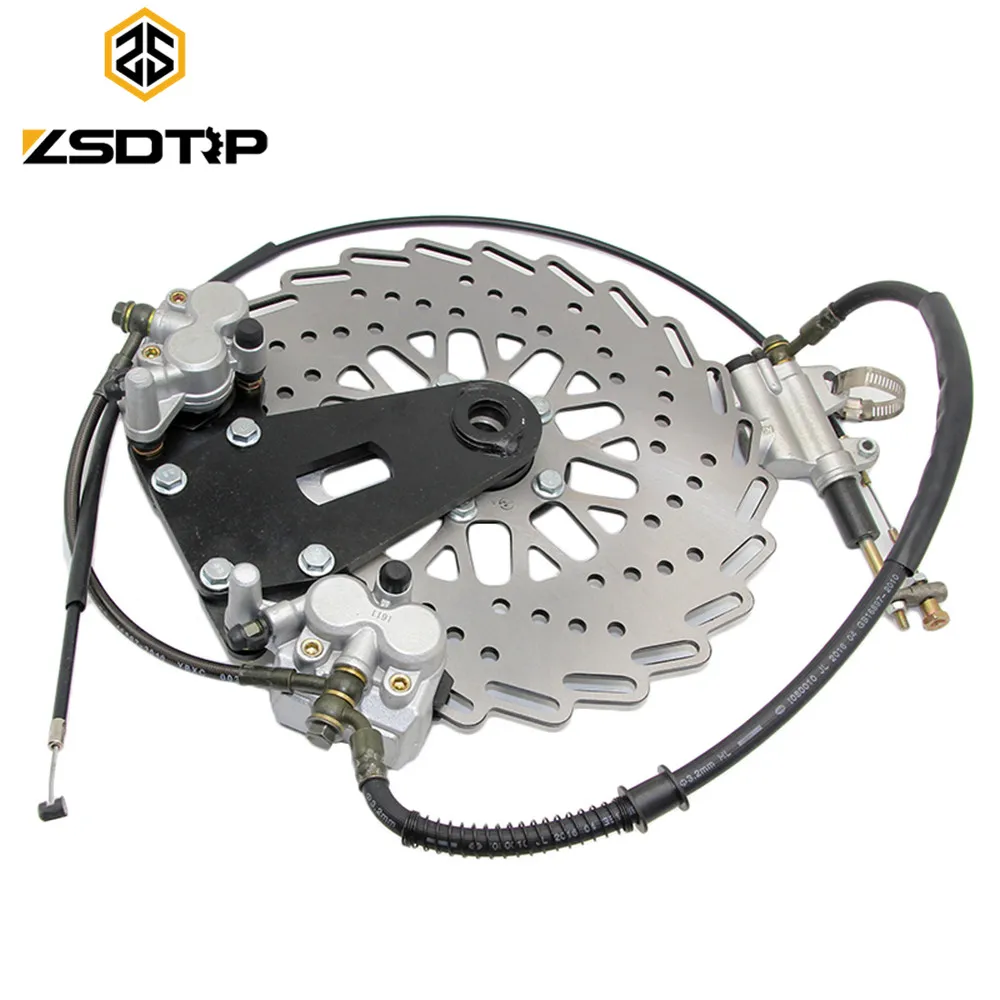 ZSDTRP Modify  750cc Motor front and rear brake caliper Disc brake with cab side car case for Bmw R12 R71 ural CJ-K750 M-72