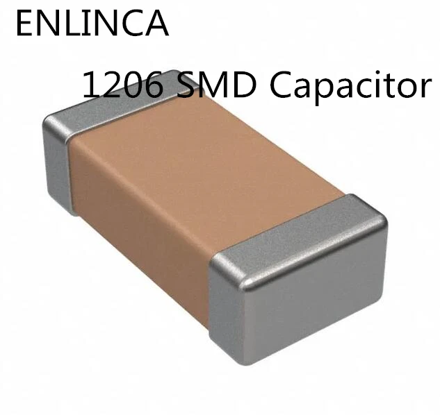 100PCS 1206 SMD capacitor 104 103 223 473 224 472 50V 4.7NF 10NF 22NF 47NF 100NF 220NF 0.22 0.01 0.022 0.047 0.1 uf X7R