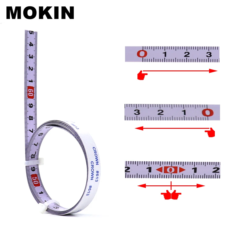 

Miter Track Tape Measure Metric Self Adhesive Miter Saw Scale Steel Ruler For Router Table Saw T-track Woodworking Tools