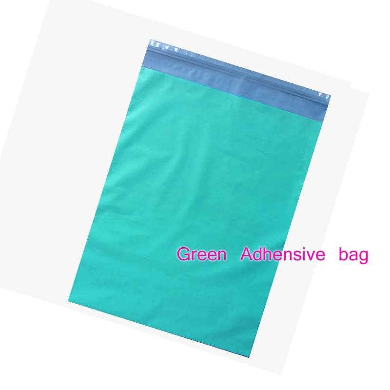 10pcs/Lot  28X42Cm Green Color Poly Self-Adhesive Mailing Bags Plastic Courier Poly Mail Plastic Bags Express Mail Bag