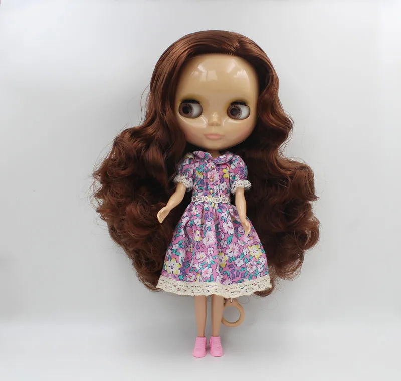 

Free Shipping big discount RBL-548 DIY Nude Blyth doll birthday gift for girl 4colour big eye doll with beautiful Hair cute toy