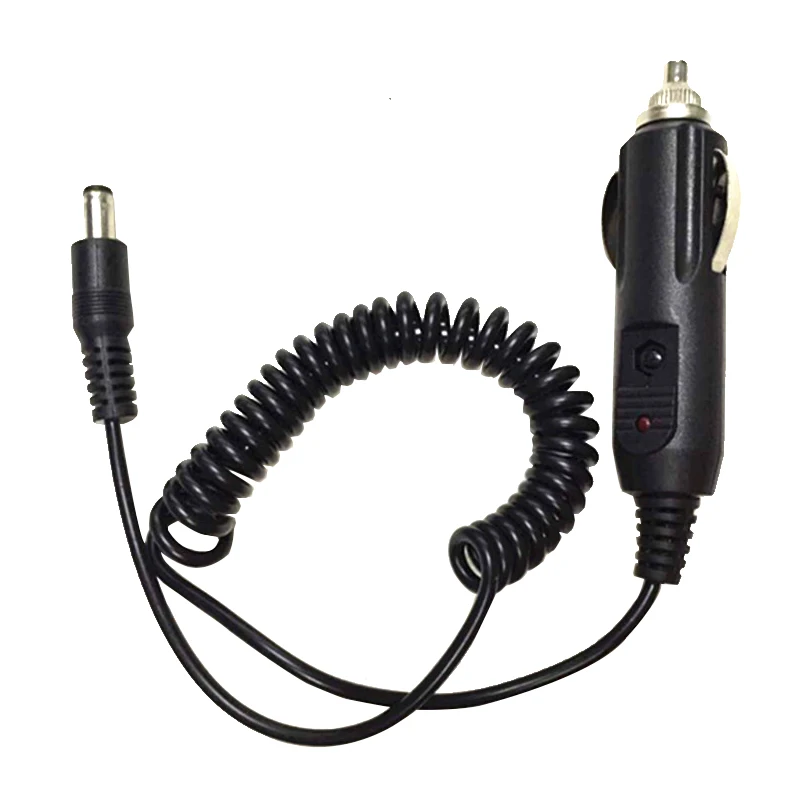 Car Charger Cable For Baofeng Walkie Talkie UV-5R UV-5RE 5RA Base Portable Radio Cigarette Lighter Slot 12V DC Power Charge Cord