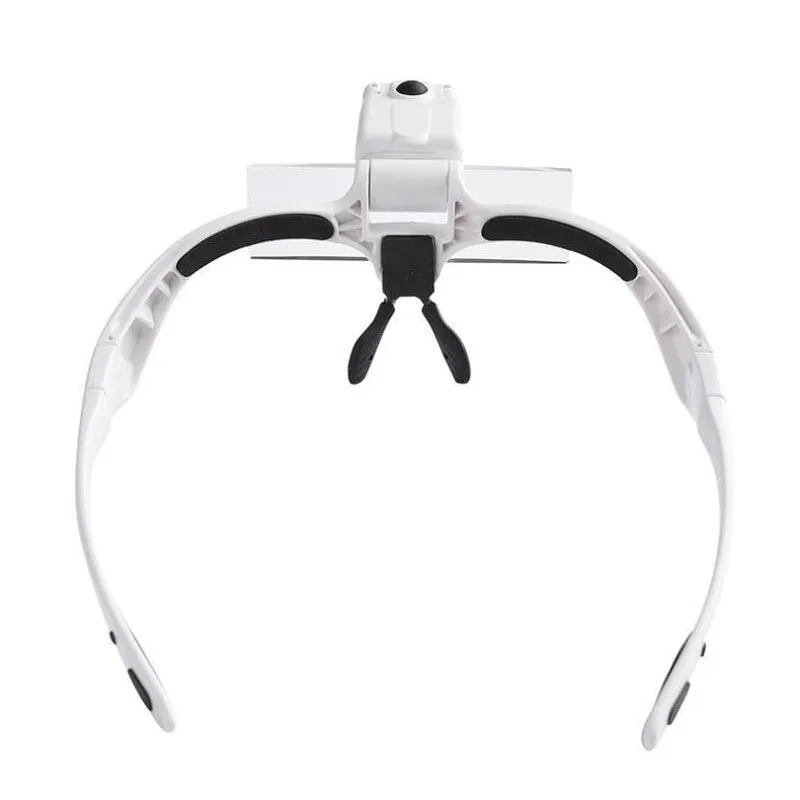 Lente d'ingrandimento per cuffie 1.0X 1.5X 2.0X 2.5X 3.5X lente d'ingrandimento regolabile a 5 gruppi ricarica USB con strumento per toelettatura gioielli a LED