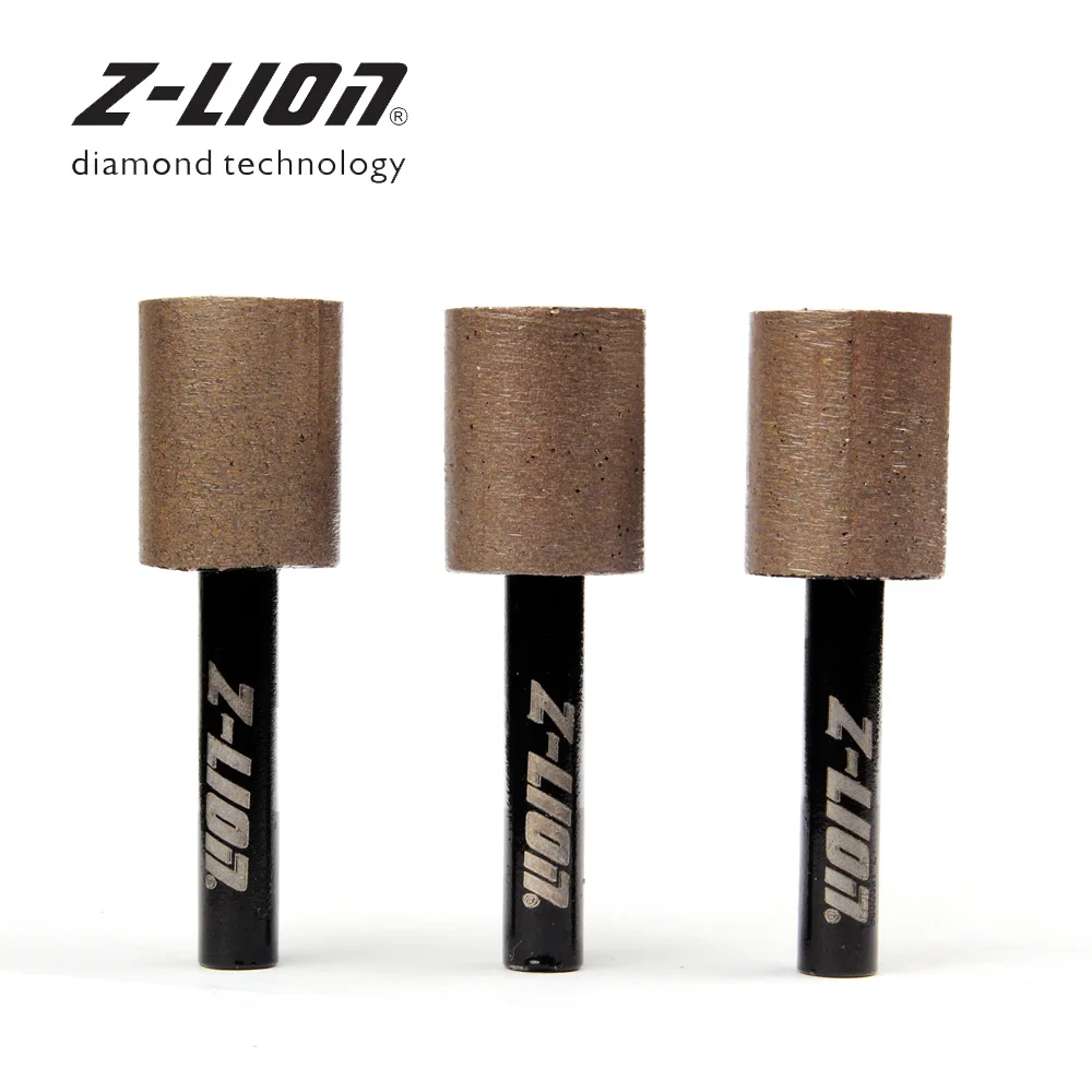 Z-LEAP 3pcs Diamond Sintered Grinding Bit Marble Granite Stone Hole Groove Polishing Wheel Used On Grinder And Drill Grit 30-100