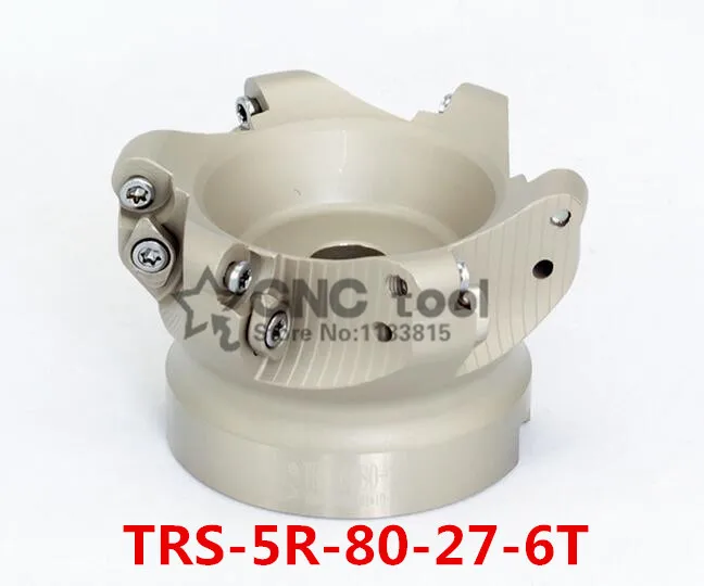 

TRS 5R-80-27-6T Face End Milling Cutter Indexable Flat Roughing Cutting ,CNC Milling Cutter