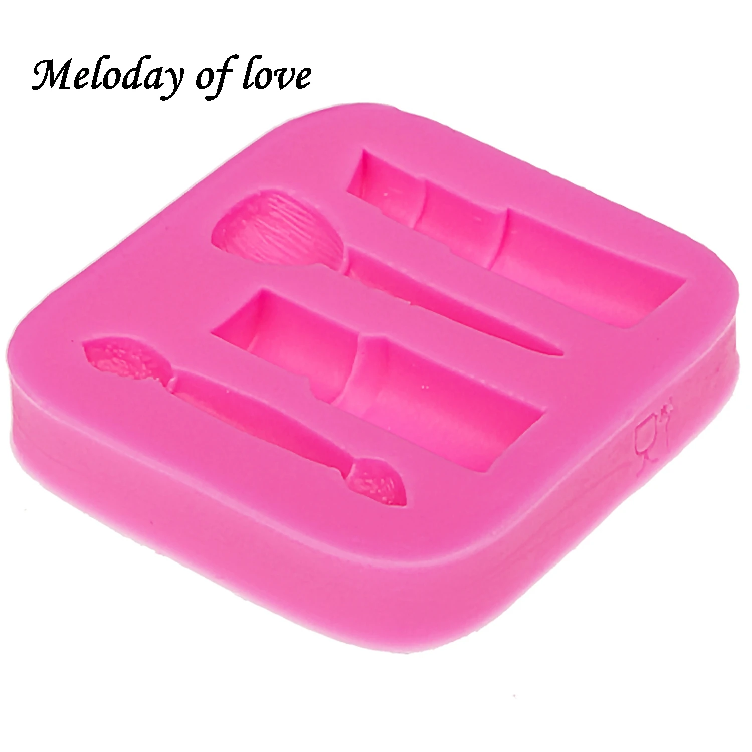 Makeup tools lipstick nail polish chocolate Party DIY fondant cake decorating tools silicone mold dessert moulds T0075