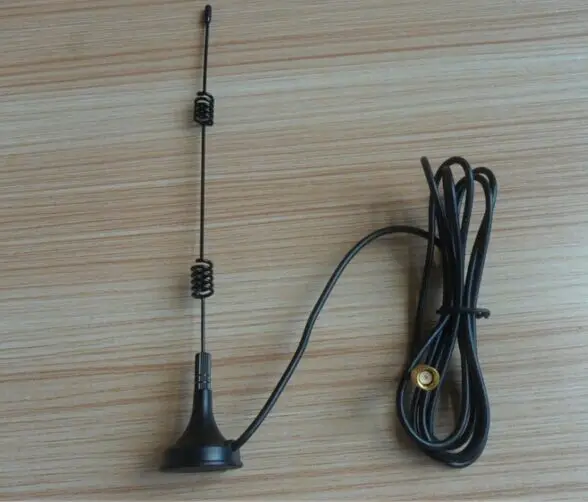 SMA Macho Magnetic Mount Steel Whip Antena, Dual Band, Recepção de Sinal, Alto Ganho, 2.4G, 5.8G, 12dBi