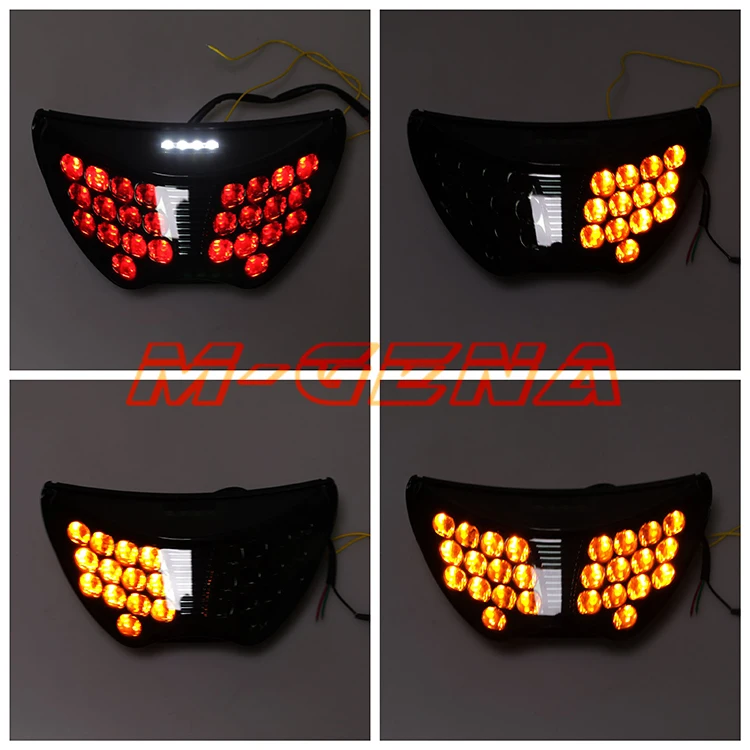 Motorcycle LED Rear Turn Signal Tail Stop Light Lamps Integrated For CBR 600 CBR600 F4 1999 2000 99 00 F4I 2004 2005 2006