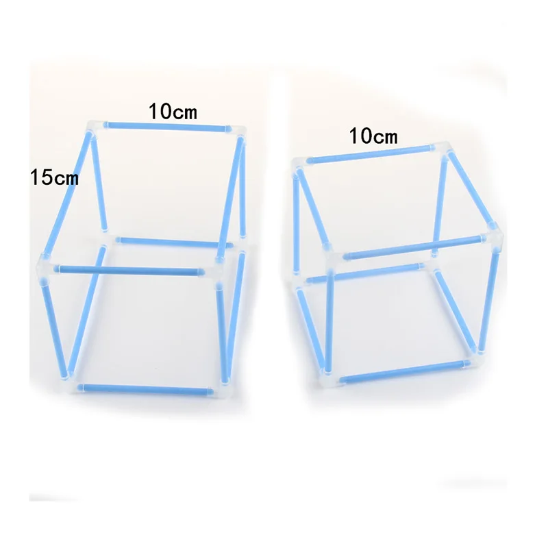 DIY Math Materials Tool Cuboid Cube Shape Frame Model Teaching Aids Kids Learning Education Toys School Teachers Supplies