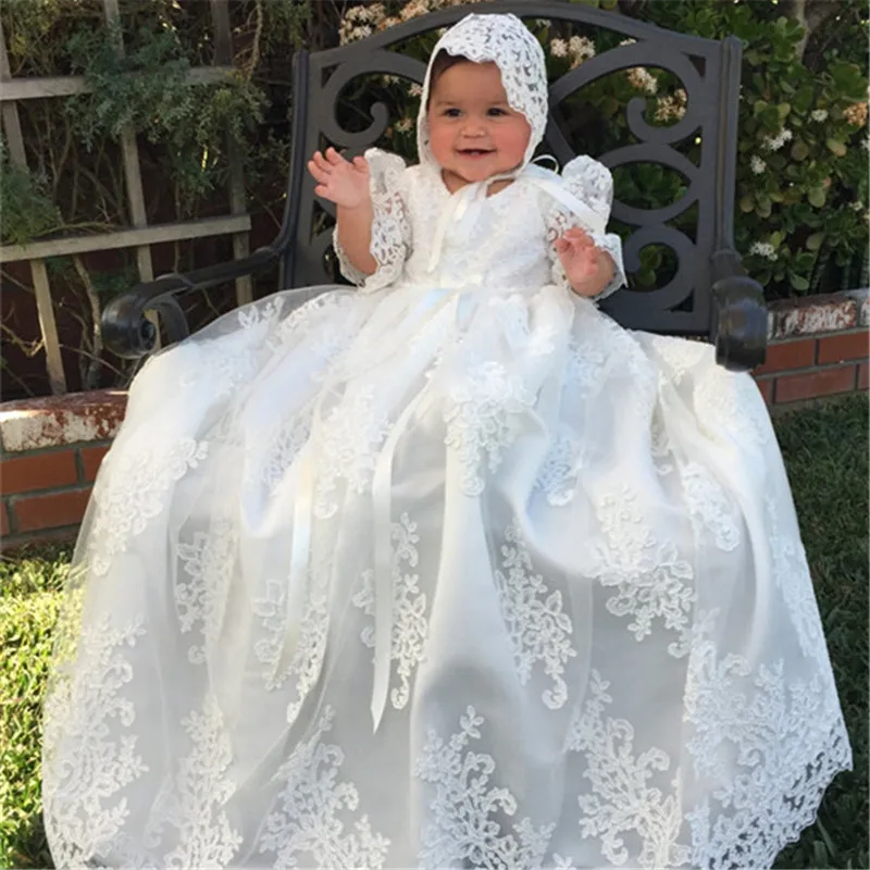 Robes de demoiselle d'honneur, robe de sainte Communion, en Tulle blanc bleu, robes de concours pour petites filles, robe de bal 6-24M