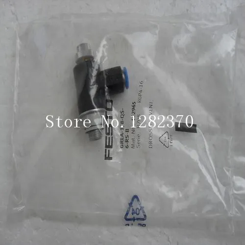 

New original authentic FESTO throttle GRLA-1/8-QS-6-RS-B stock 162 965 --5pcs/lot