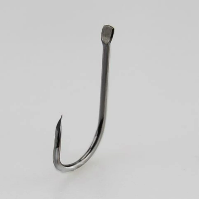 500pcs High Carbon Steel Fishing Hook Non-Barbed Hook 0.3#0.5#0.8#1#2#3# Shape Triangular Tip  Hook River Fishing Accessory