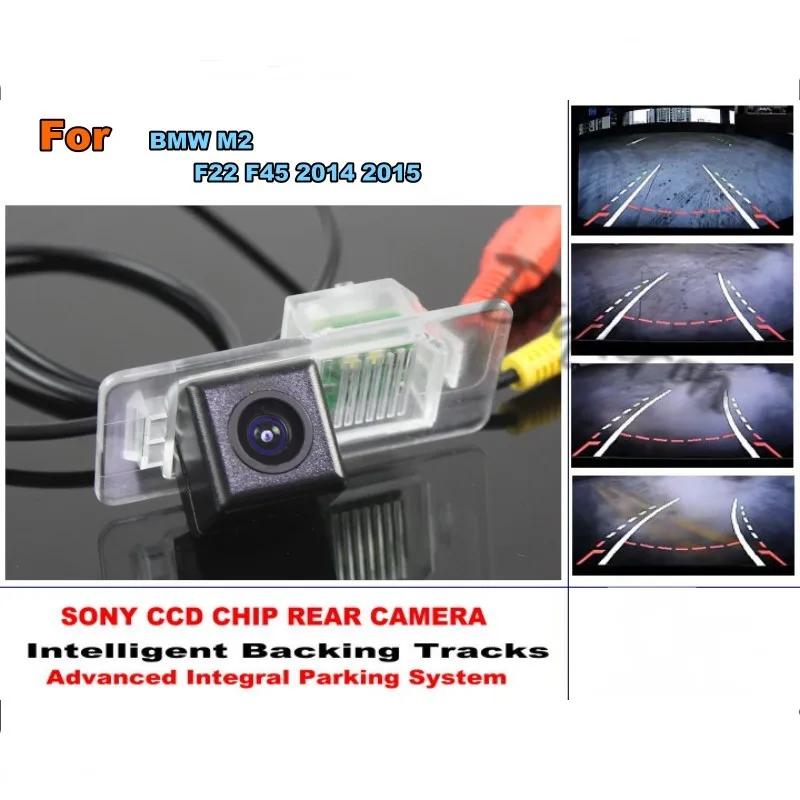 

For BMW M2 F22 F45 2014 2015 Car Intelligent Parking Tracks Camera / HD CCD Back up Reverse Camera / Rear View Camera