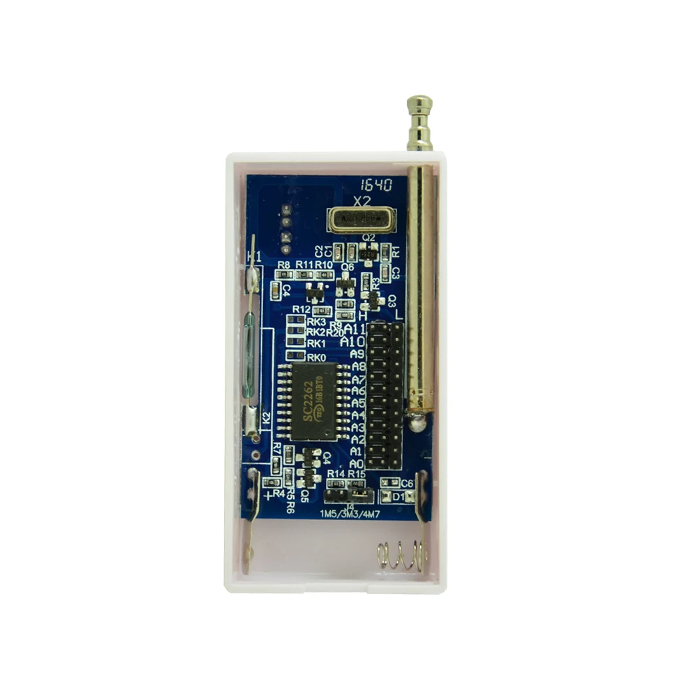 Imagem -02 - Sensor de Contato de Porta sem Fio de Plástico Unidades 1527 Chip 433mhz Codificação Automática Sistema de Alarme Gsm Acessórios Incluídos de Bateria 12v23ah