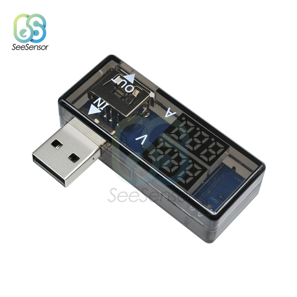 USB LED ดิจิตอลโวลต์มิเตอร์แอมป์มิเตอร์เครื่องทดสอบ USB เครื่องทดสอบแรงดันไฟฟ้าปัจจุบันเครื่องตรวจจับสีแดงสีน้ำเงินแสดงผลแบบคู่ DC 12V 3A