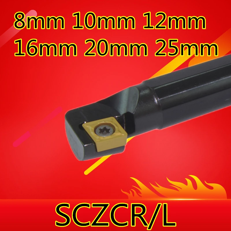 1PCS 8mm 10mm 12mm 16mm 20mm 25mm SCZCR06 SCZCR09 SCZCR12 SCZCL06/09/12 the Right/Left Hand CNC Turning tools