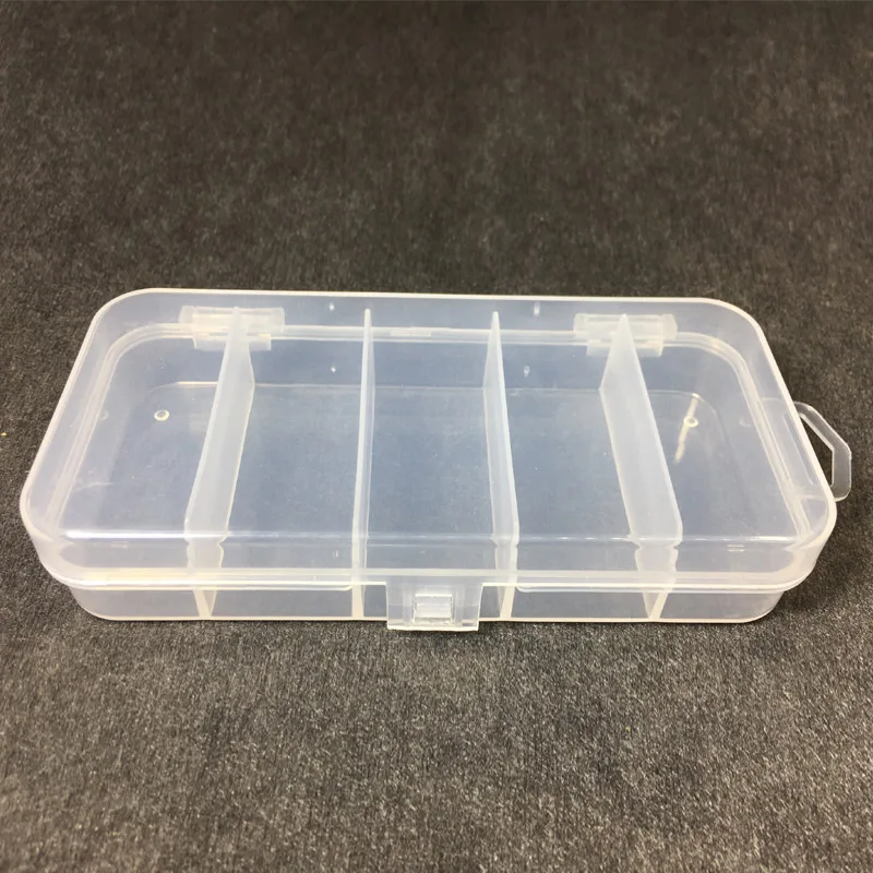 5 compartments Storage Case Fly Fishing Baits Spoon Hook Bait Tackle Plug Case Box Waterproof Fishing Tackle Boxing Pesca