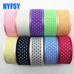 20 Yards 25MM Lace Ribbon Polka Dots Chiffon Yarn DIY Handmade Material Gift Wrapping Hair Bows Home Decoration Headwear