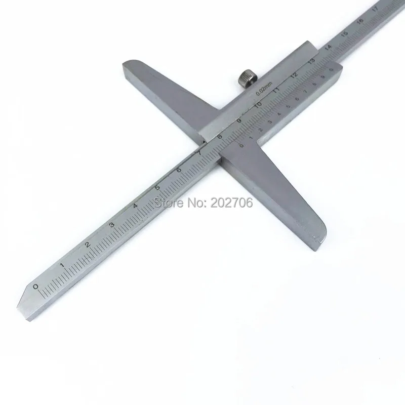 150mm 200mm 300mm Depth Vernier Calipers Stainless Steel Vernier Caliper Gauge Micrometer Angular Dial Tool Ruler Gauge