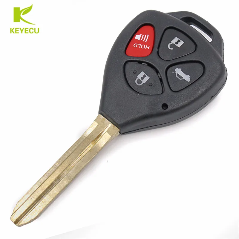 

KEYECU Keyless Entry Remote Head Key Fob 4 Button 315MHz 4D67 Chip for 2007-2010 Toyota Avalon Corolla FCC ID: GQ429T