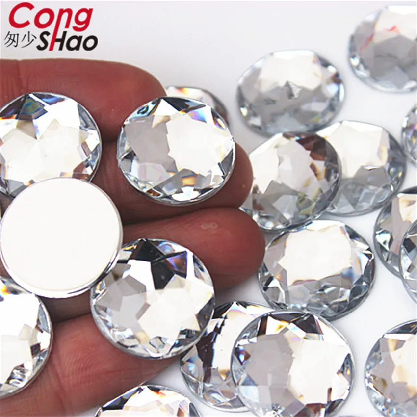 Flat Back Acrylic AB Rhinestones In A Variety Of And Sizes Round AB Stones For Face Decorations Face Gems DIY Garment Trim WC721