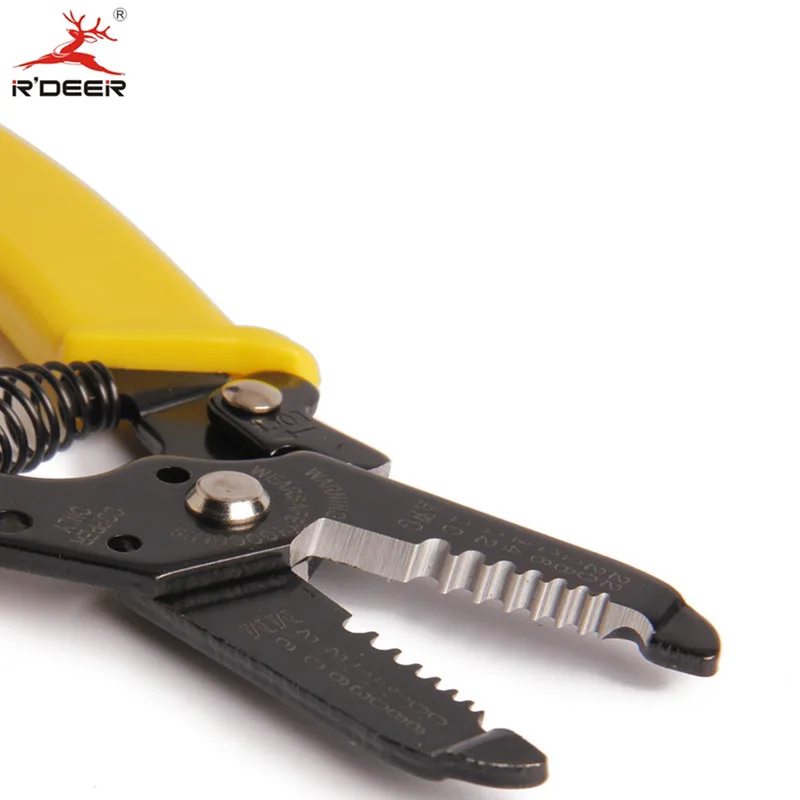 RDEER Wire Stripper AWG Single Wire Sizes 10/12/14/16/18/20/22 Cutting Edge Cable Automatic Wire Stripper Hand Tools